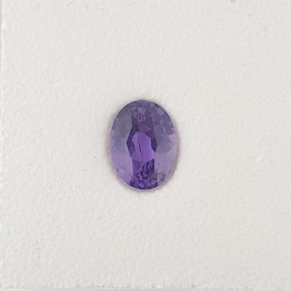 1.23ct Oval Faceted Purple Sapphire 7.6x5.5mm - Dynagem 