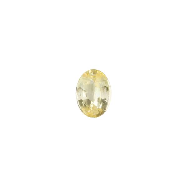 1.57ct Oval Faceted Yellow Sapphire 8x5.8mm - Dynagem 
