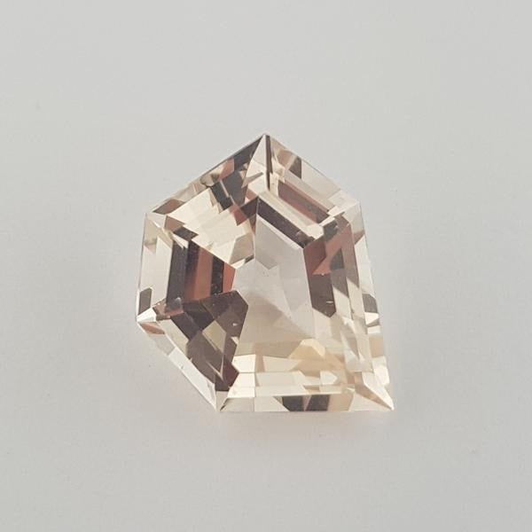 6.13ct Fancy Hexagon Cut Morganite - Dynagem 