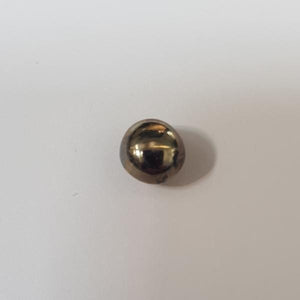 Round Double Sided Pyrite Cabochon 7.2x5.5mm - Dynagem 