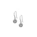 Sterling Silver 0.01ct Openweave-Design Ball Drop Earrings Set with a Single Diamond Accent