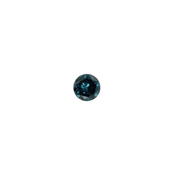0.48ct Round Brilliant Cut Treated Blue Diamond 4.6mm - Dynagem 