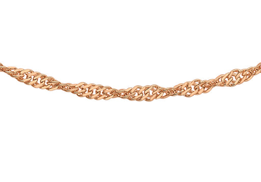 9ct Gold Red 25 Twist Curb Chain