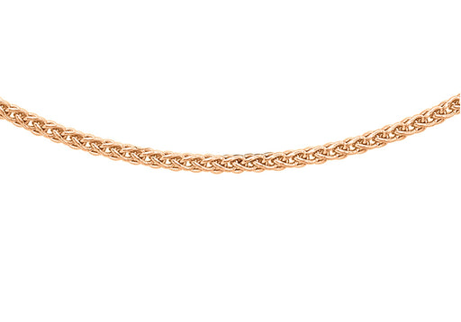 9ct Rose Gold Spiga Chain 41m/16"9