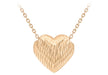 9Ct Rose Gold Diamond Cut Sliding Heart Necklace 