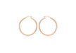 9ct Rose Gold 40mm Polished Creole Earrings