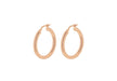9ct Rose Gold 25mm Polished Creole Earrings