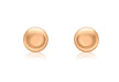 9ct Rose Gold 7mm Button Stud Earrings