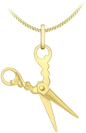 9ct Yellow Gold Scissors Pendant