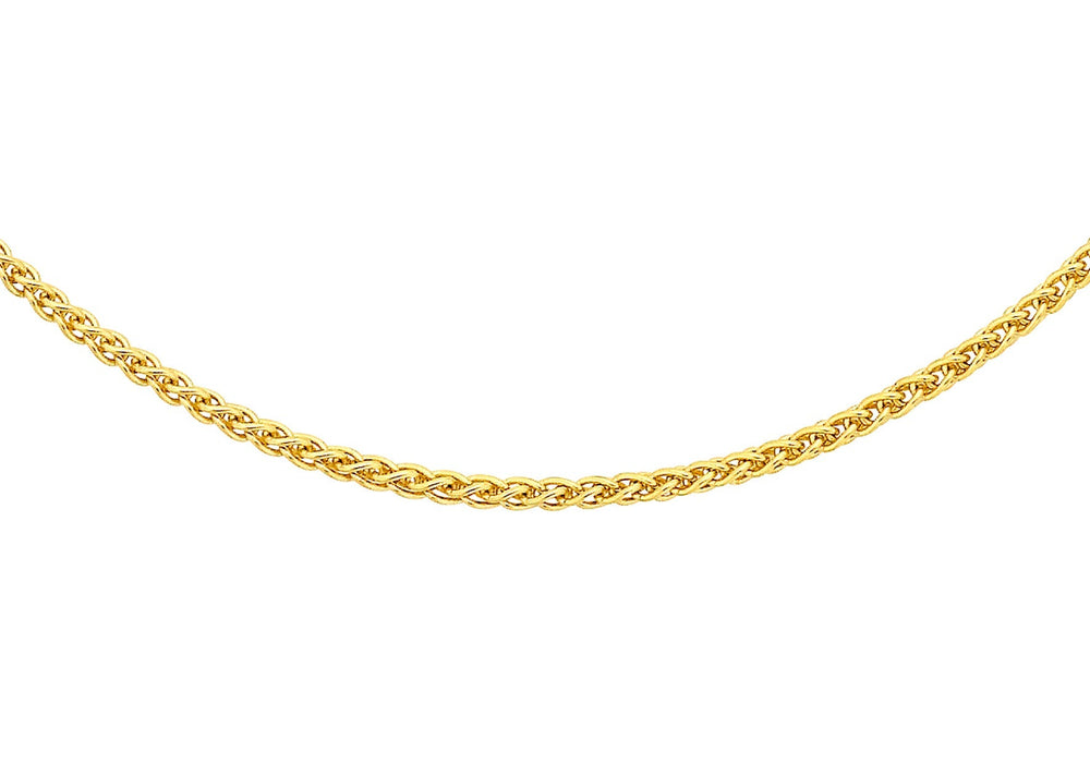 18ct Yellow Gold Spiga Chain