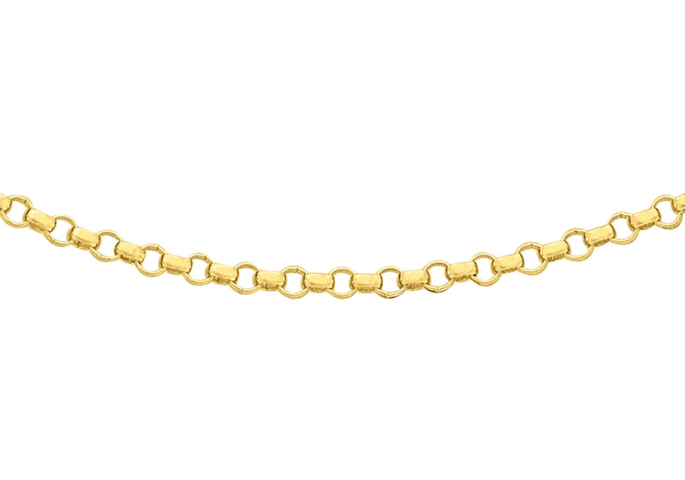 18ct Yellow Gold 45 Round Belcher Chain