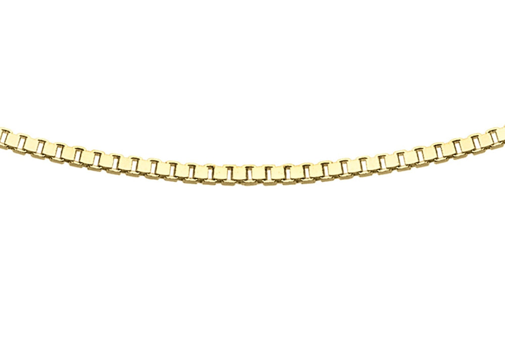 8 Sided Box Chain 18ct Gold 