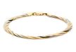 Gold Twist Herringbone Bracelet 18ct 3-Colour9