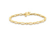 18ct Yellow Gold 1.00t Baguette and Round Diamond Bracelet