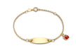 Ladybird Charm Child's Adjustable ID Bracelet 18ct Gold