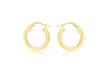 18ct Yellow Gold 18mm Polished Creole Earrings