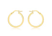 18ct Yellow Gold Round Creole Earrings