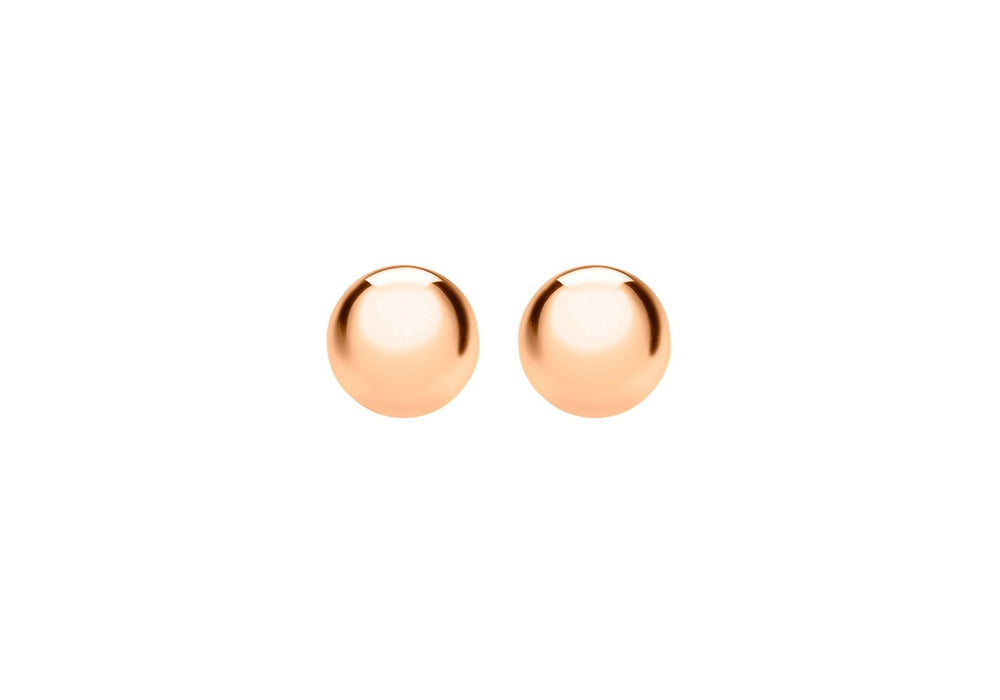 Ball Stud Earrings 18ct Rose Gold 