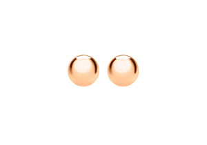 Ball Stud Earrings 18ct Rose Gold 