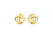 18ct Yellow Gold 9mm Knot Stud Earrings