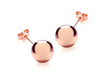 18ct Rose Gold Ball Stud Earrings