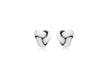 18ct White Gold 8mm Knot Stud Earrings
