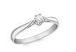 Diamond Claw Set Solitaire Ring 18ct White Gold 
