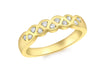 18ct Yellow Gold 0.15t Diamond 11-Stone Ring