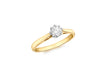 18ct Yellow Gold 0.33t Diamond Solitaire Ring