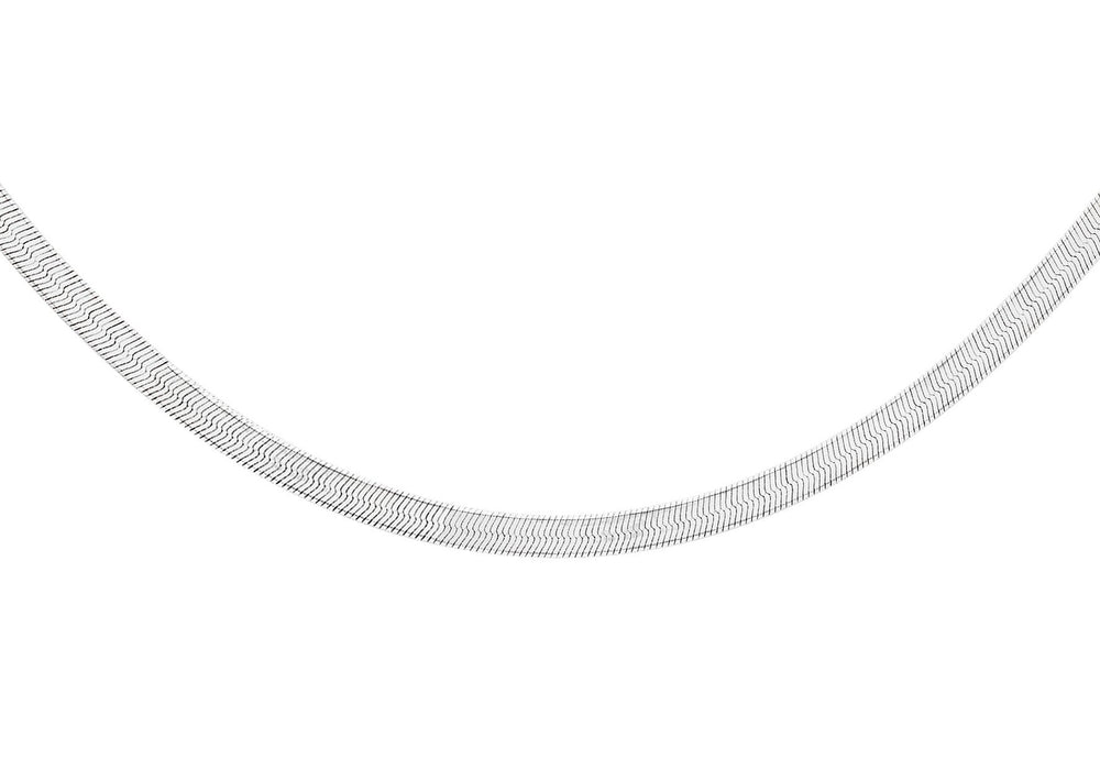 Sterling Silver Oval Snake Chain - Dynagem 