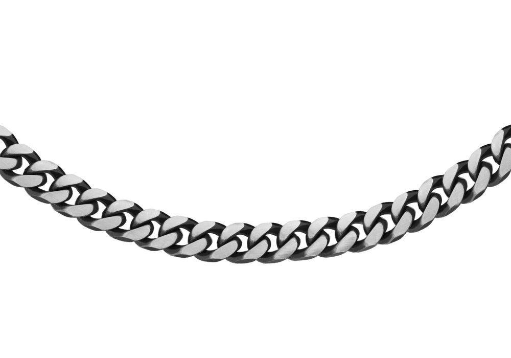 Sterling Silver 150 Oxidised  Curb Chain 46m/18"9