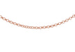 Sterling Silver Rose Gold Plated Belcher  Chain 46m/18"9