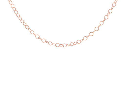 Sterling Silver Rose Gold Plated 30 Belcher  Chain 41m/16"9