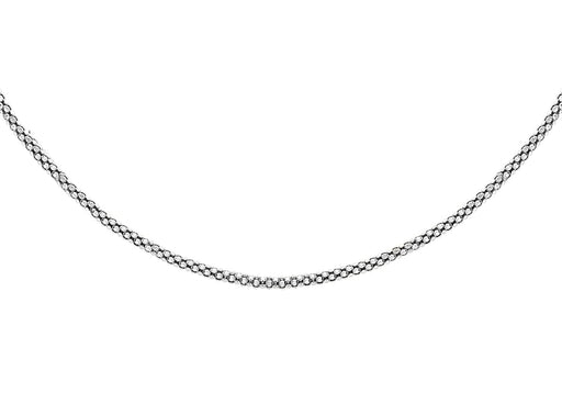 Sterling Silver 140 Poporn Chain 42m/16.5"9