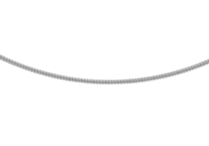 Sterling Silver Rhodium Plated Omega Chain 41m/16"9