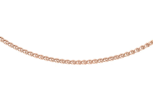 Sterling Silver Rose Gold Plated Spiga Chain 41m/16"9
