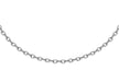 Sterling Silver Rhodium Plated Adjustable Trace Chain 46m/18" - 51m/20"9