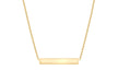 Horizontal Bar Necklace  Sterling Silver Yellow Gold Plated9