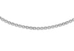 Sterling Silver Rhodium Plated Boston Link Chain 46m/18"9