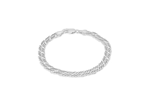 Sterling Silver Double Curb Bracelet 19m/7.5"9