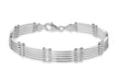 Sterling Silver 5 Bar Flexible Link Bracelet 20m/8"9