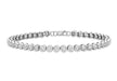 Sterling Silver Zirconia  4mm Tennis Bracelet 17.5m/6.9"9