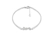 Sterling Silver Zirconia  'Love' Bracelet 19m/7.5"9
