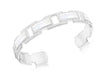 Sterling Silver White Mother of Pearl 12.5mm Bangle