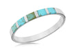 Sterling Silver Turquoise 8mm Bangle