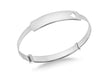 Sterling Silver Heart ID Extendable Baby Bangle
