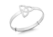 Sterling Silver Celtic Knot Extendable Baby Bangle