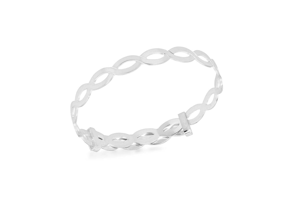 Sterling Silver Braided Adjustable Baby Bangle