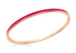 Sterling Silver Rose Gold Plated 3mm Pink Stacking Bangle