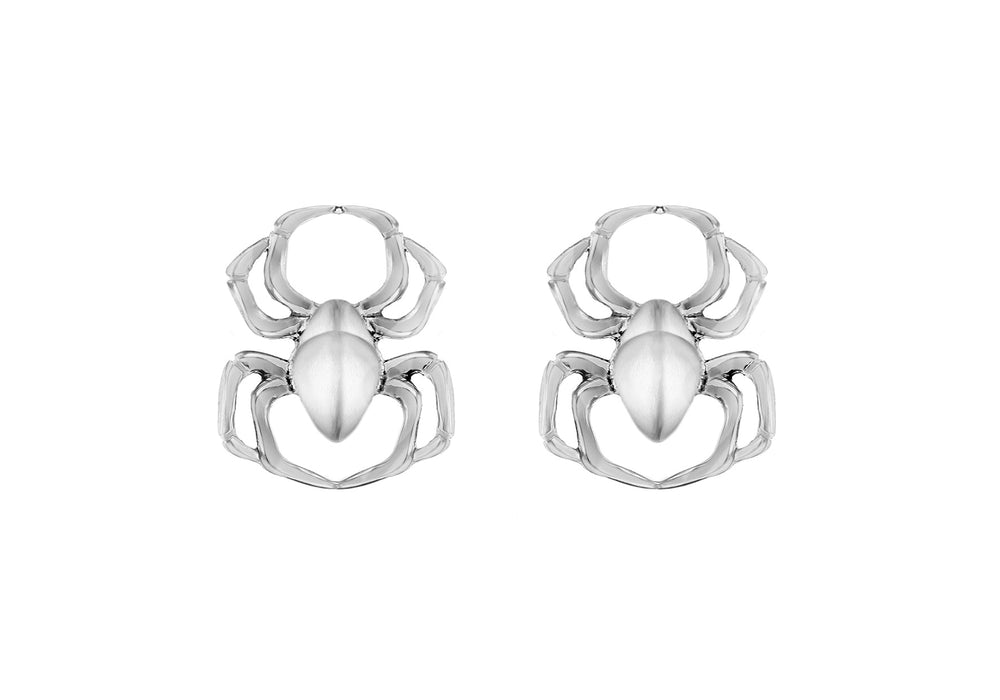 SILVER OXID SPIDER STUD E/Ring